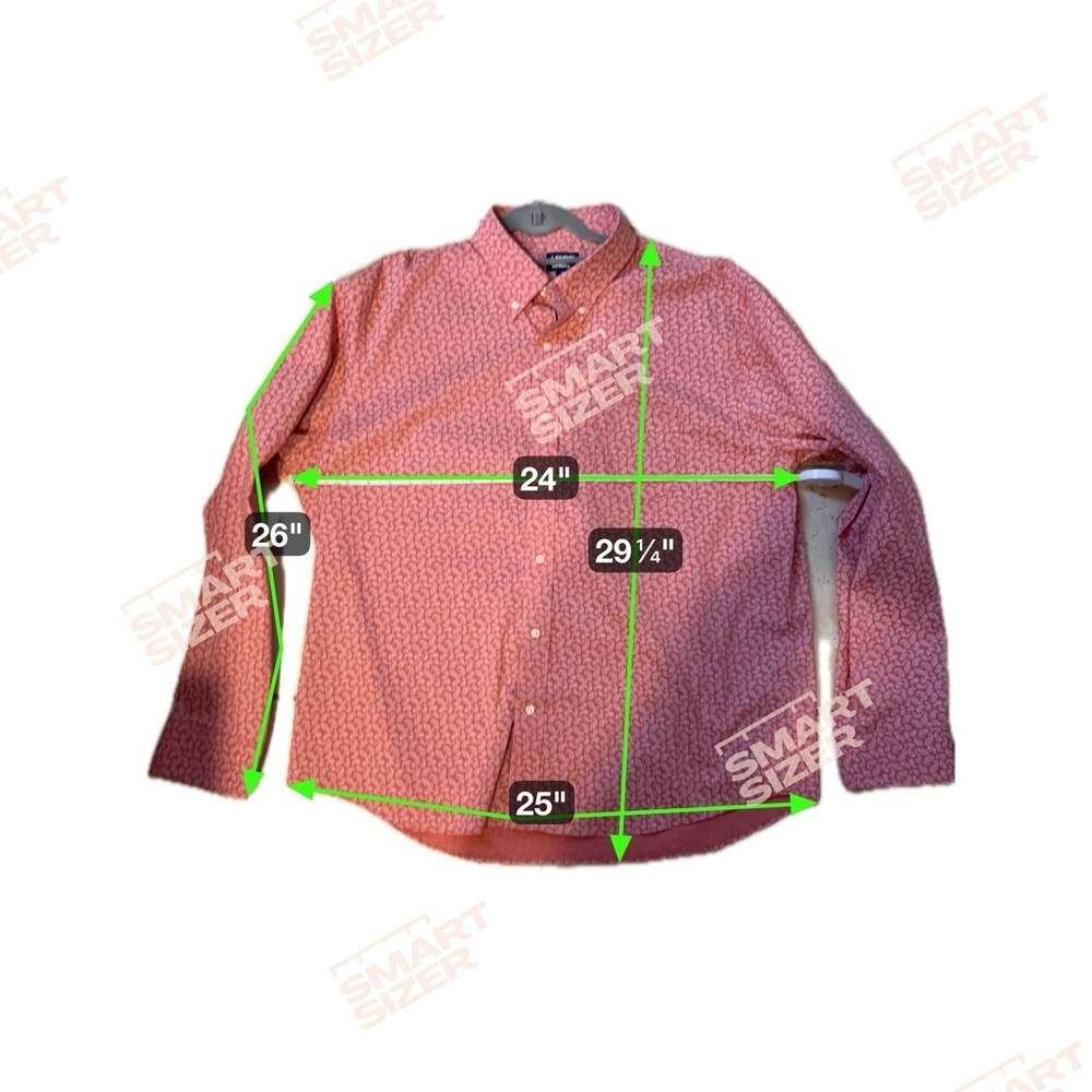 Lands' End Men's Dusty Rose Paisley Button Down Shirt Sz XL NWOT - Picture 6 of 6